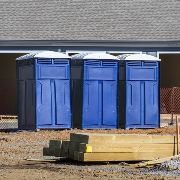 what is the maximum capacity for a single porta potty in Montrose-Ghent